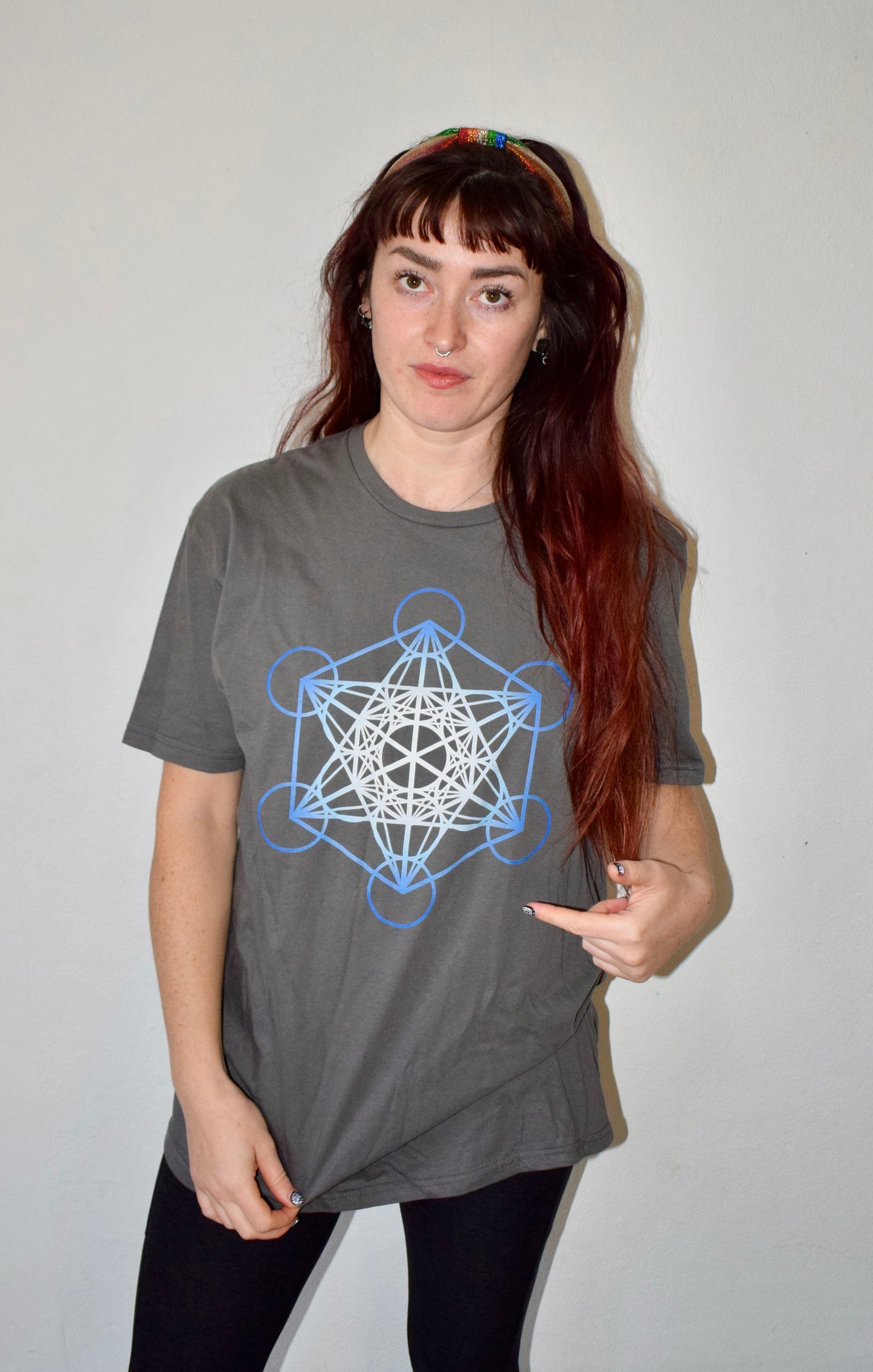 Metatron's Cube T-Shirt - Nature of Flowers