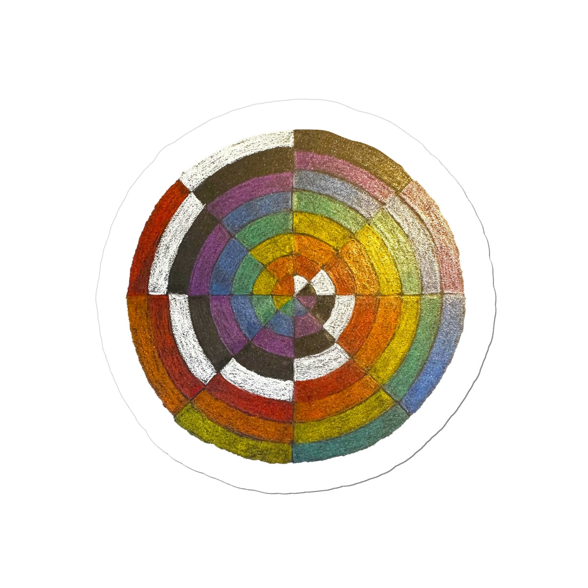 Colour Spiral Sticker