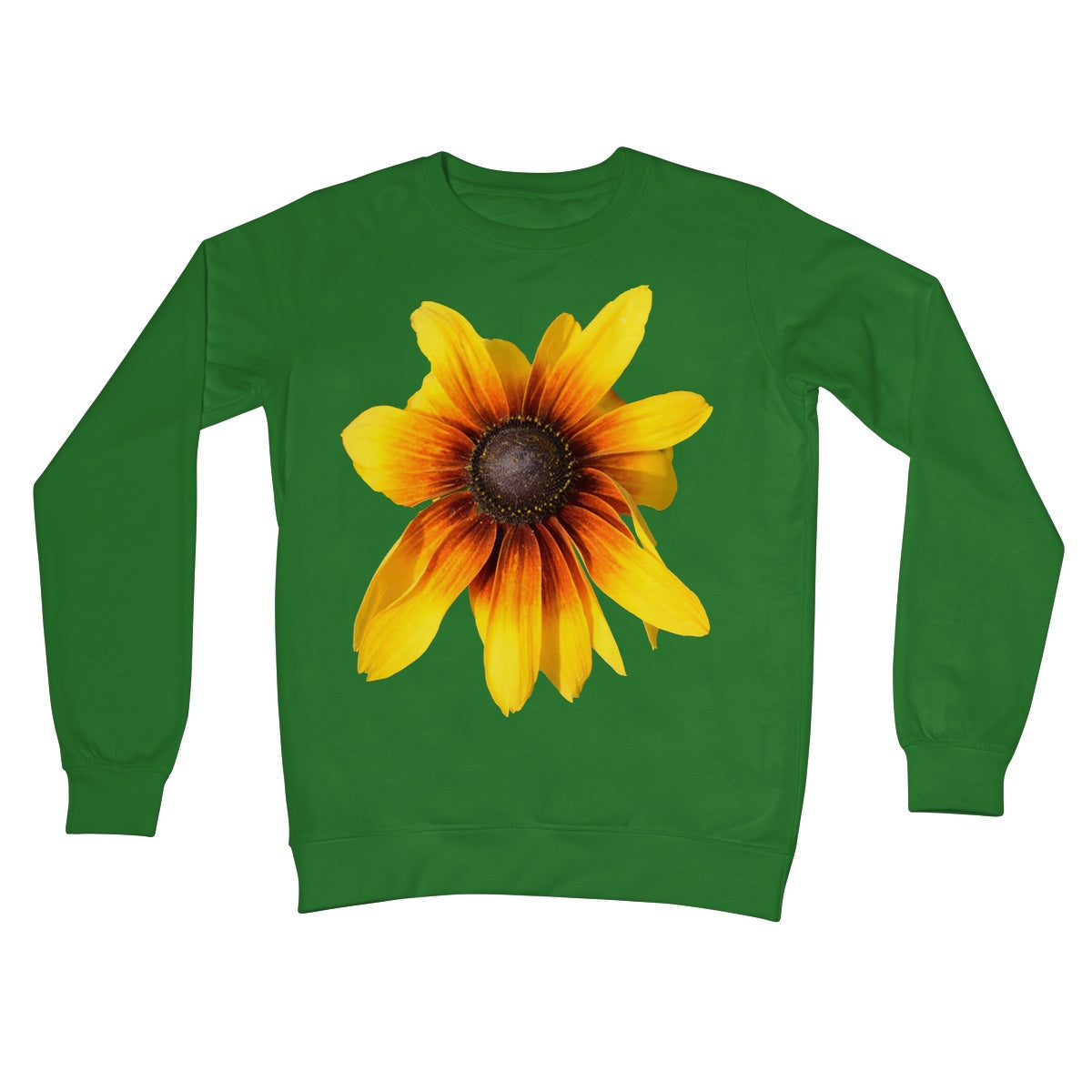 Yellow Flower 'Rudbeckia Golden jubilee' Crew Neck Sweatshirt