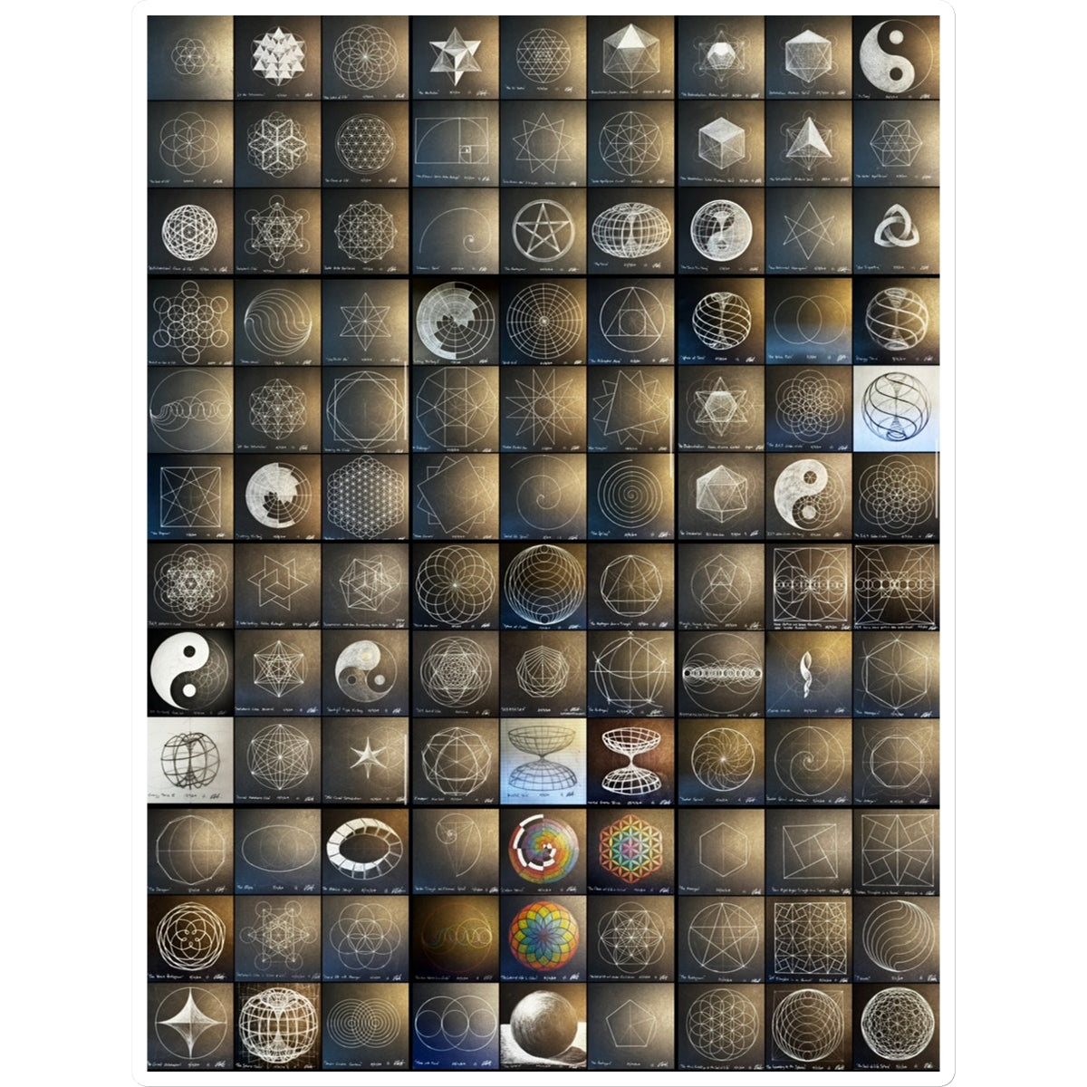 108 Sacred Geometry Artworks Sticker