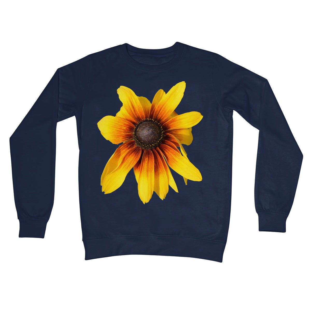 Yellow Flower 'Rudbeckia Golden jubilee' Crew Neck Sweatshirt