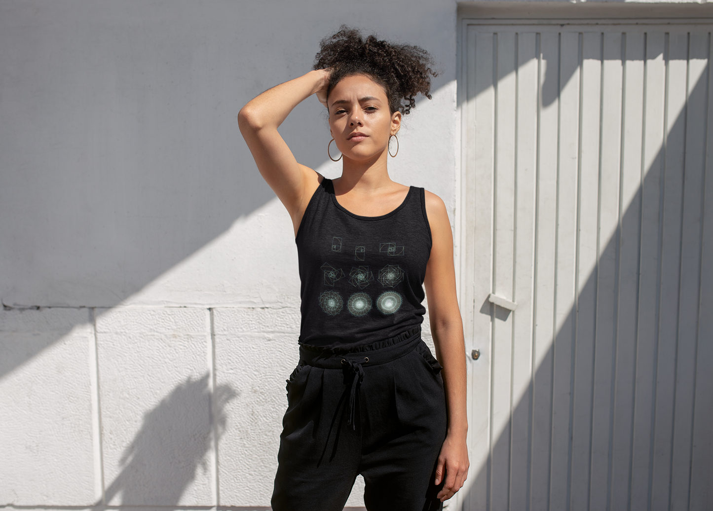 Fibonacci Sequence Softstyle Tank Top - Nature of Flowers