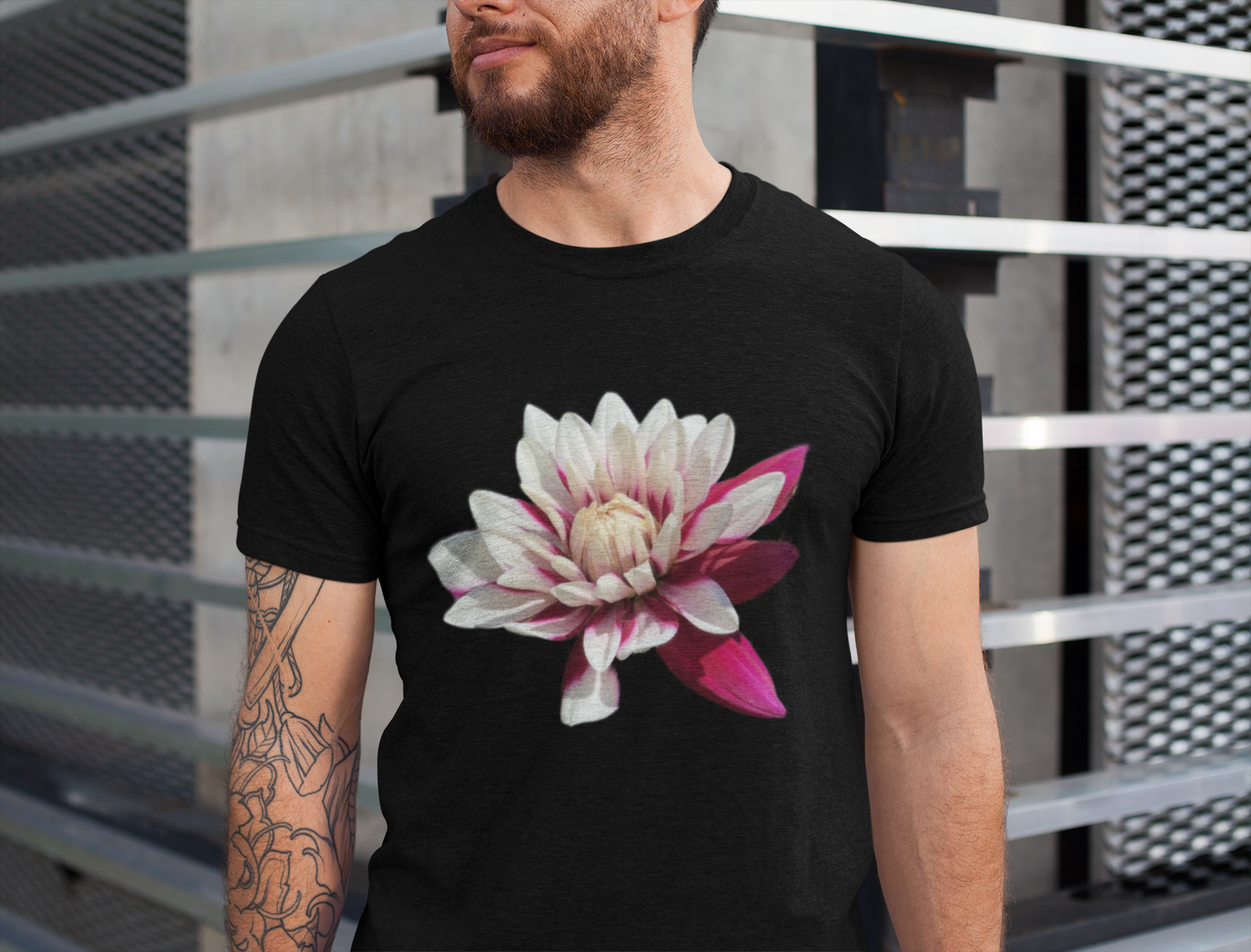Pink Dahlia Softstyle T-Shirt
