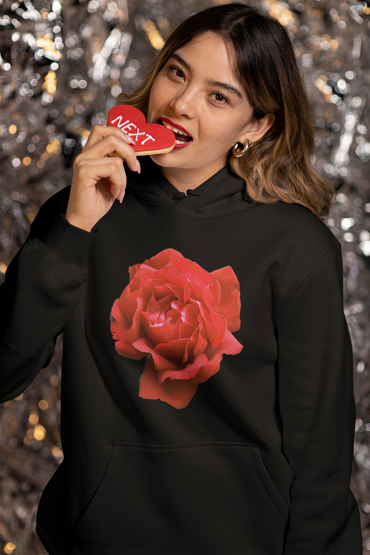 Red Rose College Hoodie