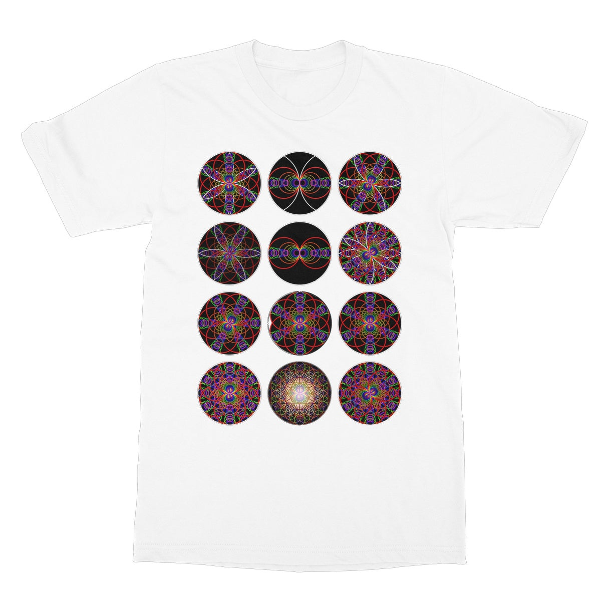 12 variations of sound waves electromagnetic energy 1 Softstyle T-Shirt