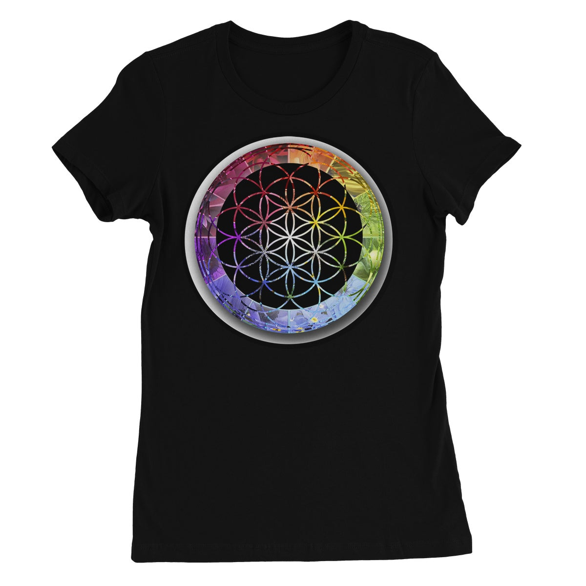Flower of Life Rainbow Women's Favourite T-Shirt - Nature of Flowers