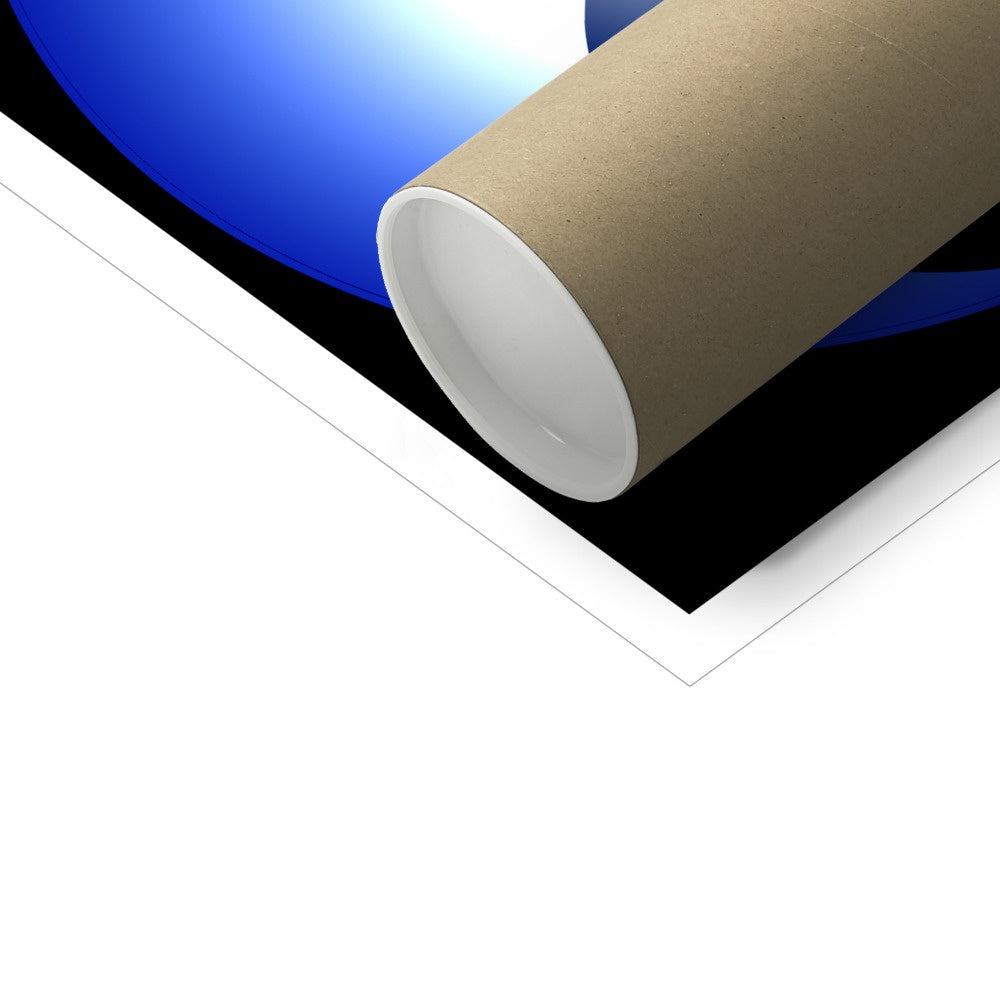 Yin Yang in blue C-Type Print - Nature of Flowers