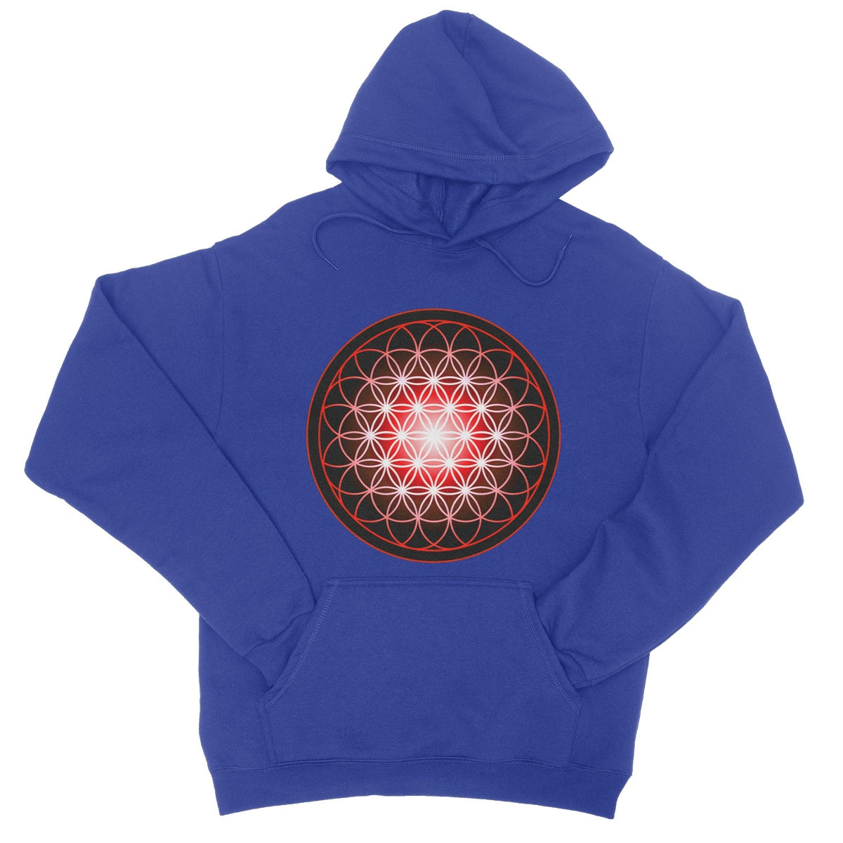 Flower of Life in Red College Hoodie