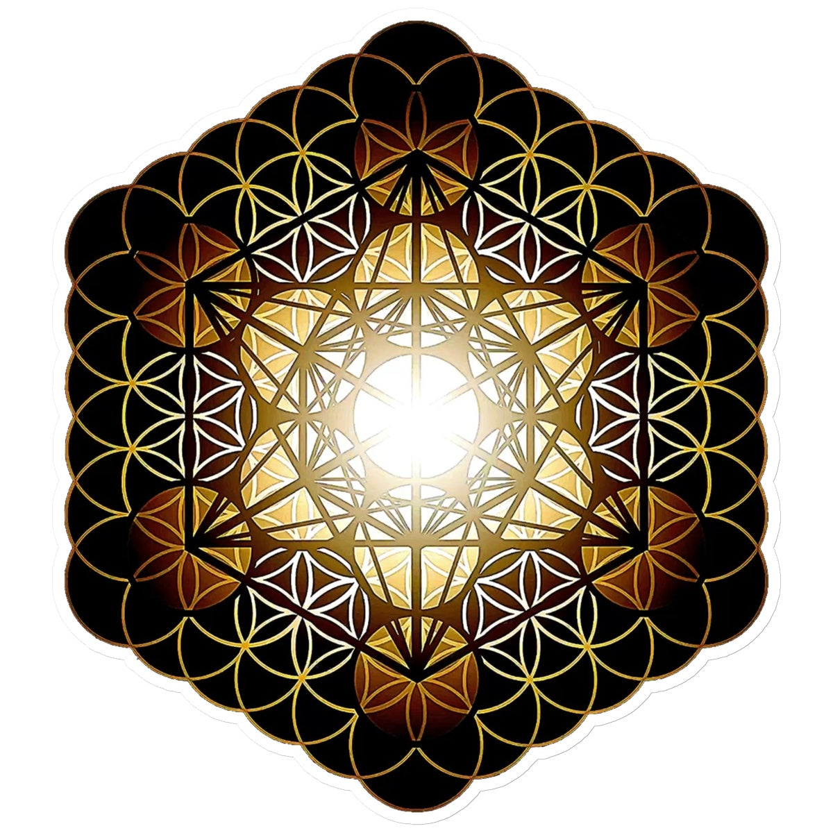 Fruit of Life Glow Sticker