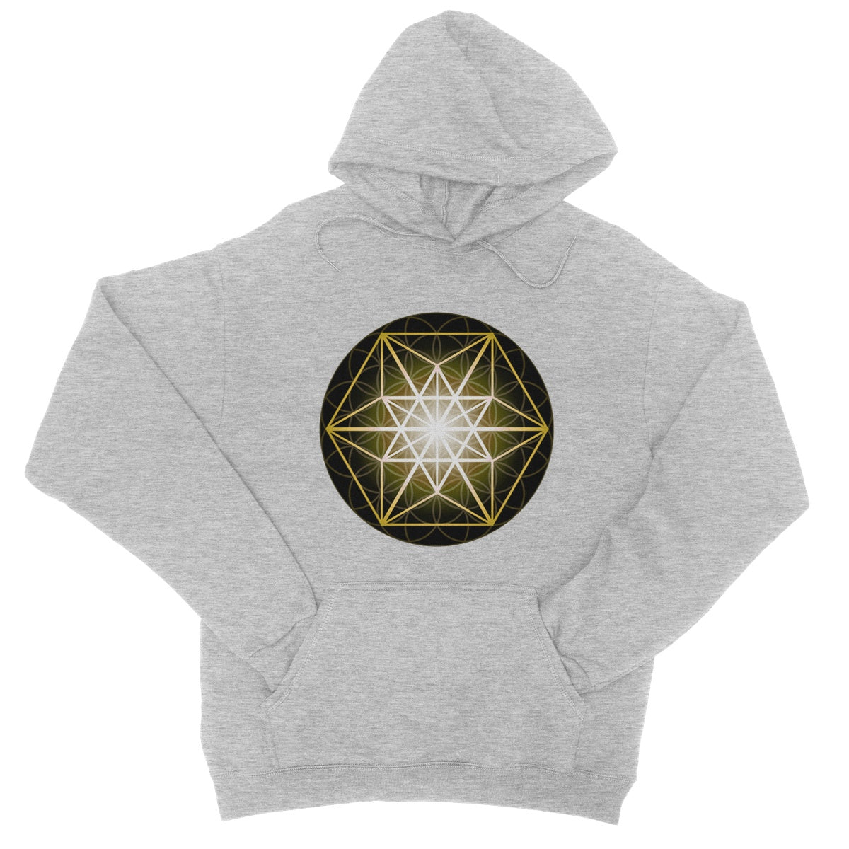 Vector Equilibrium in Gold College Hoodie