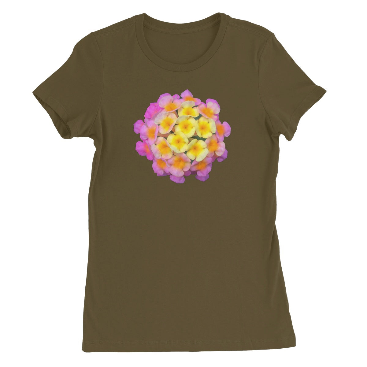 Pink Orange Flower Women's Favourite T-Shirt