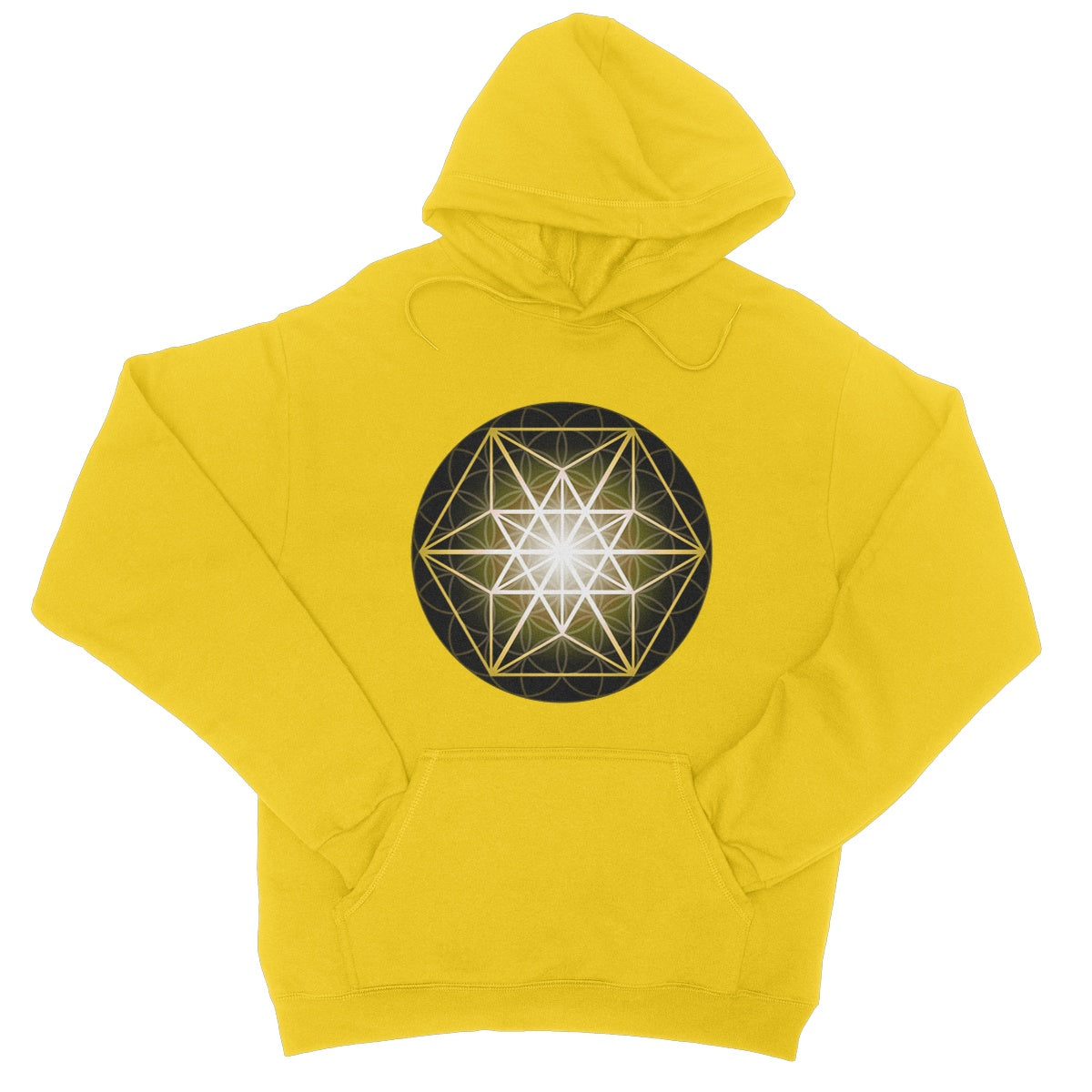 Vector Equilibrium in Gold College Hoodie