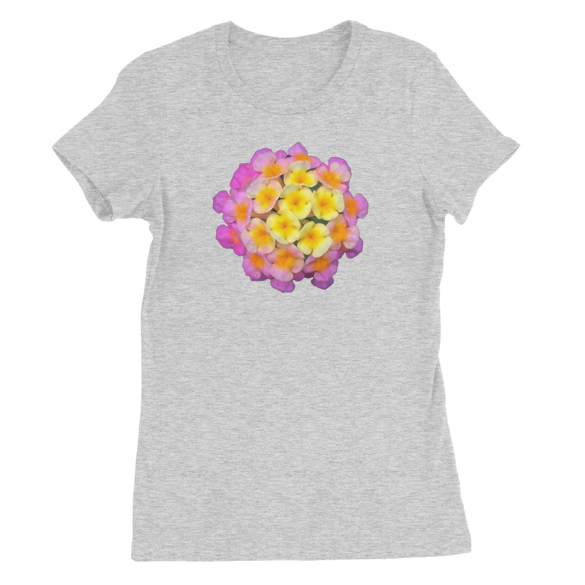 Pink Orange Flower Women's Favourite T-Shirt