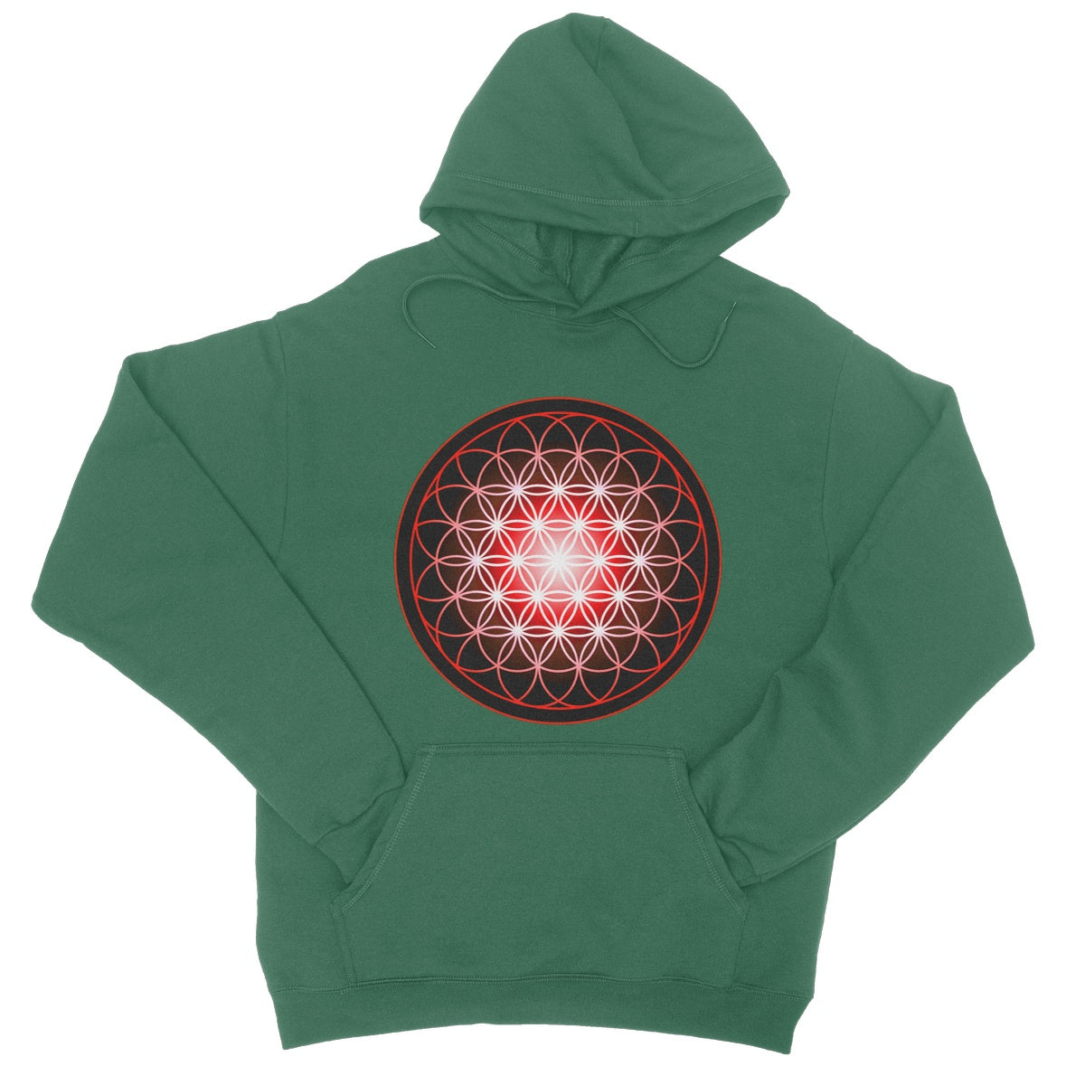Flower of Life in Red College Hoodie