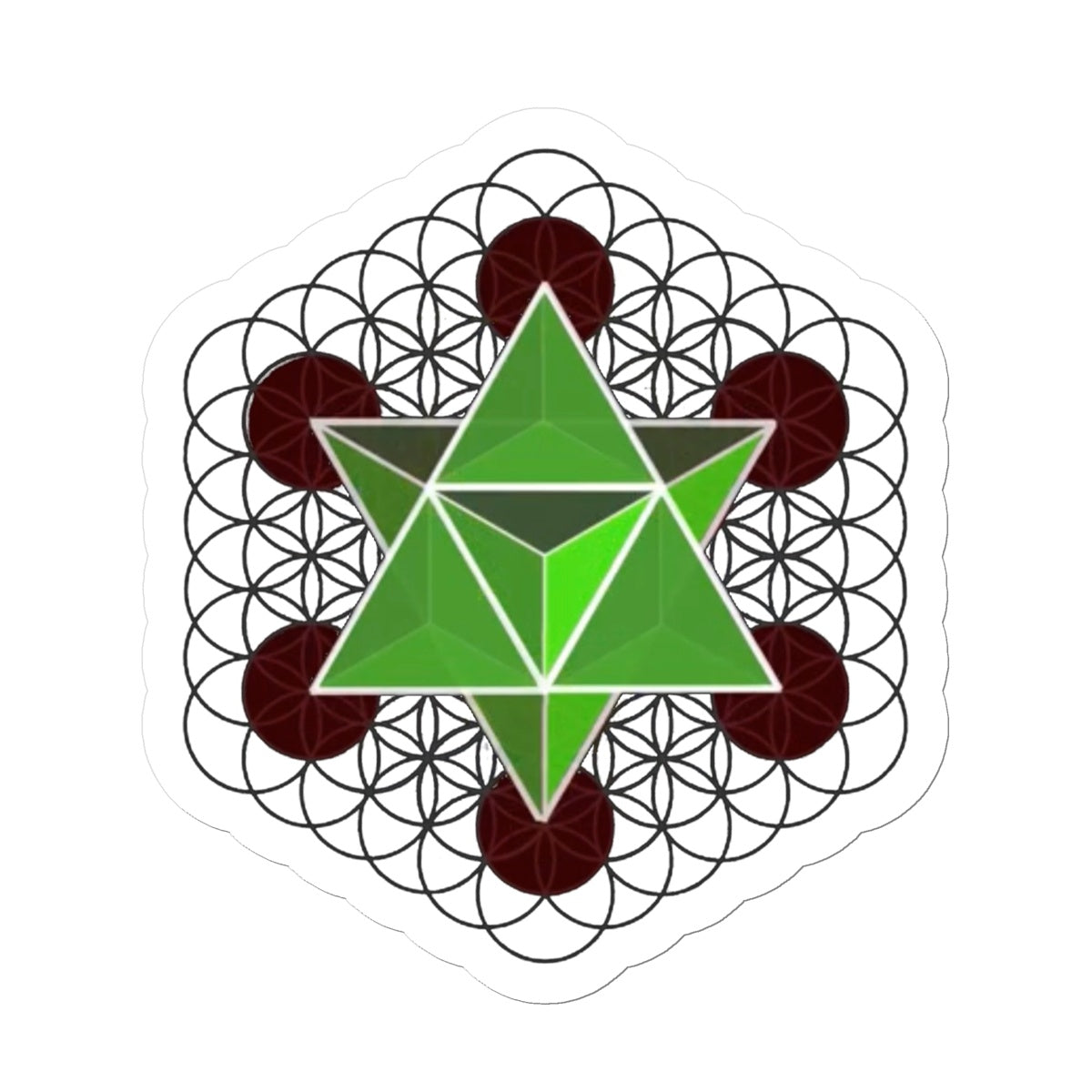 Merkaba Star Tetrahedron Sticker