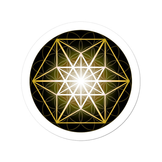 Vector Equilibrium in Gold Sticker