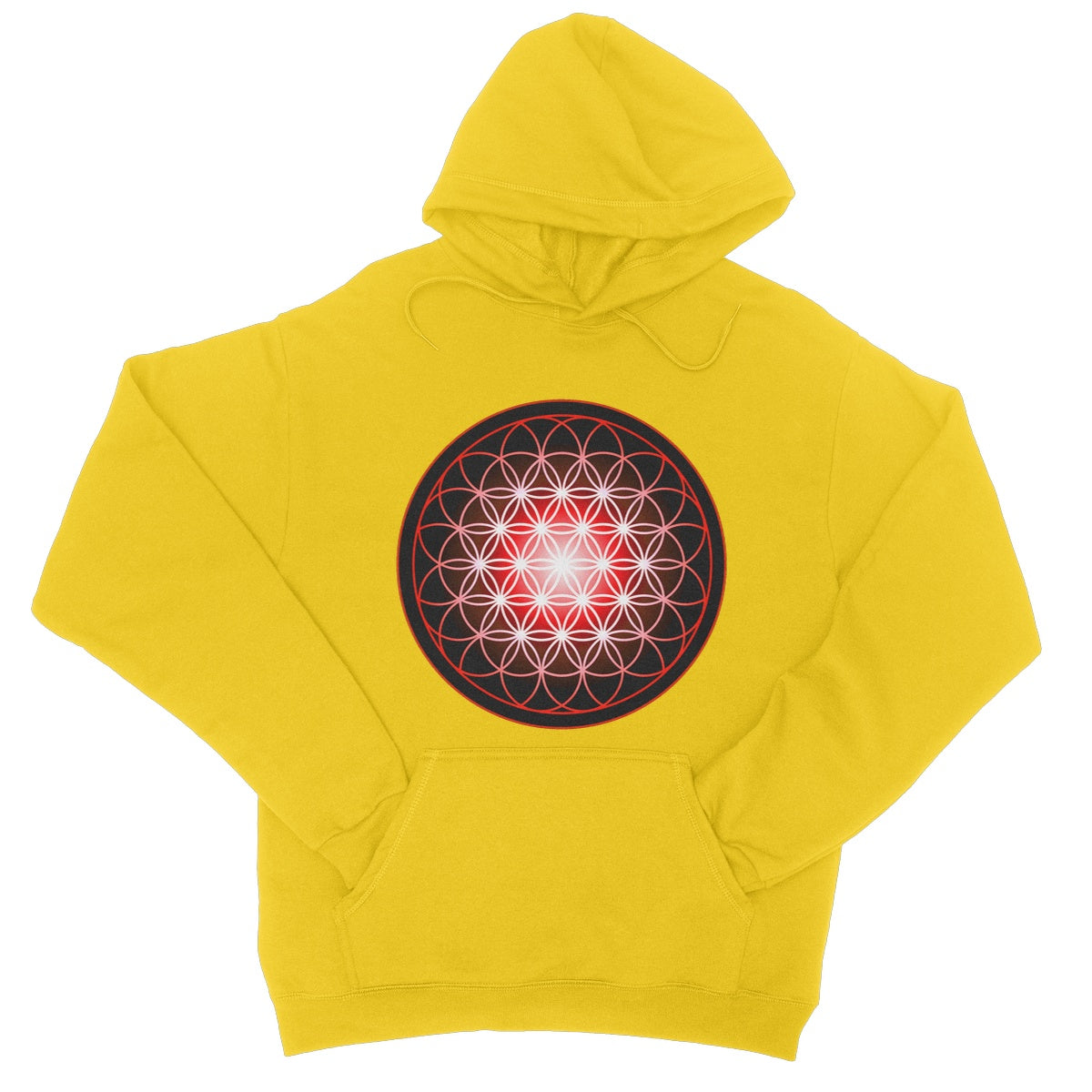 Flower of Life in Red College Hoodie