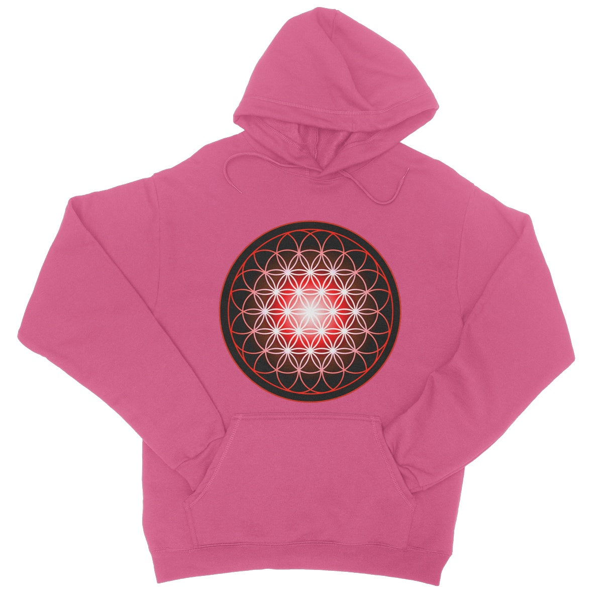 Flower of Life in Red College Hoodie