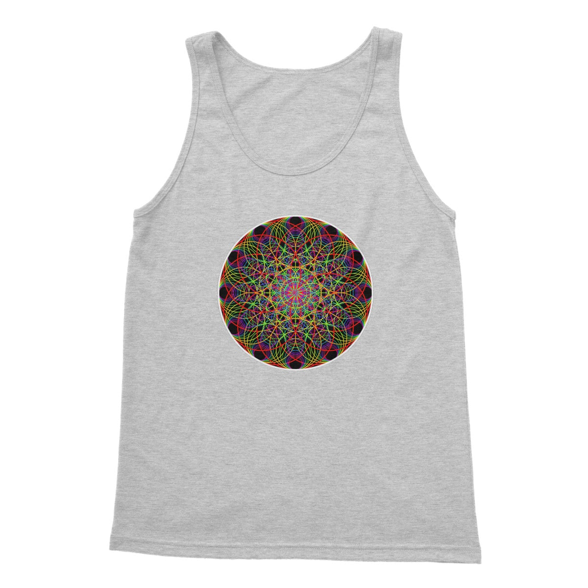 Twelve Sound Waves in a Circle Softstyle Tank Top - Nature of Flowers