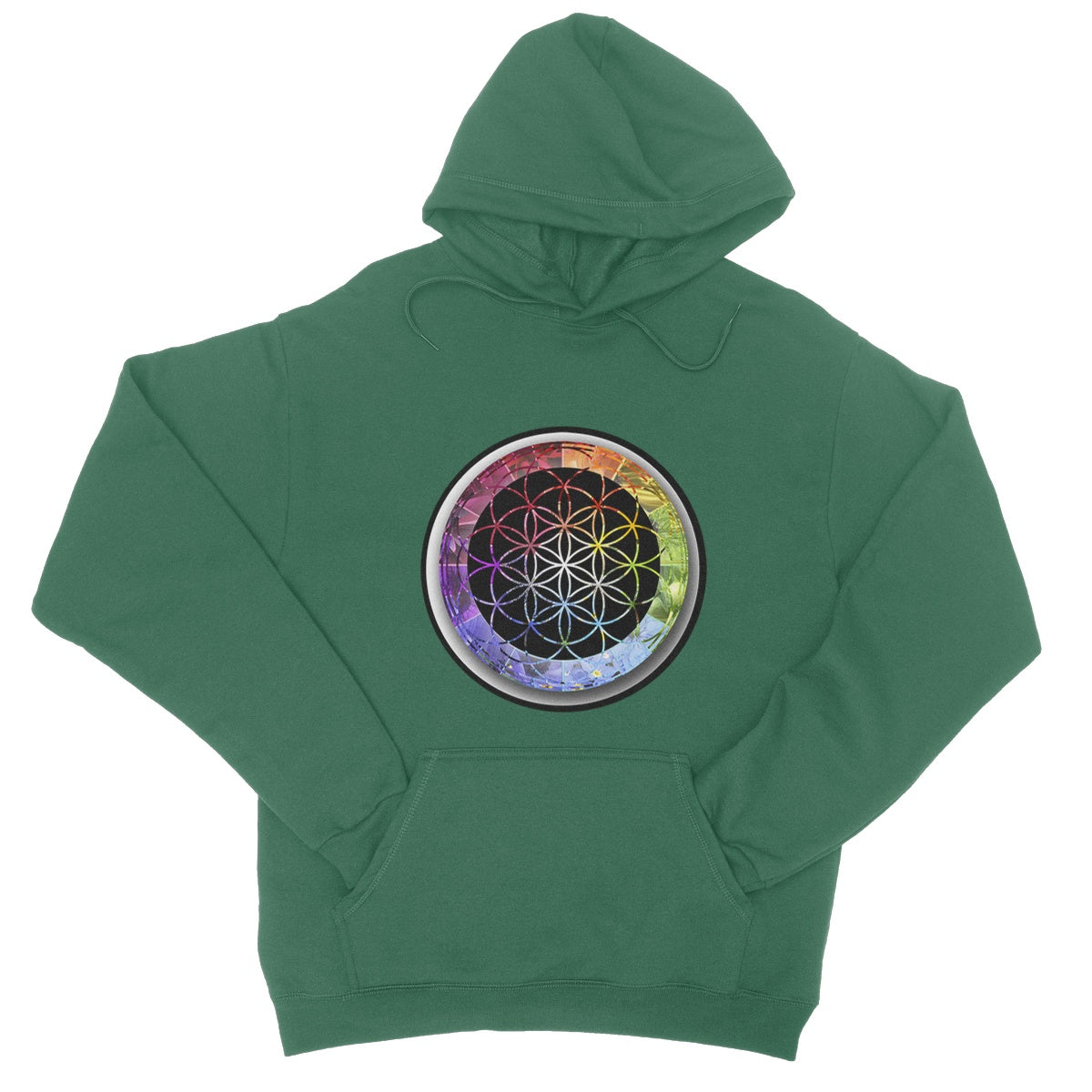 Flower of Life Rainbow College Hoodie - Nature of Flowers
