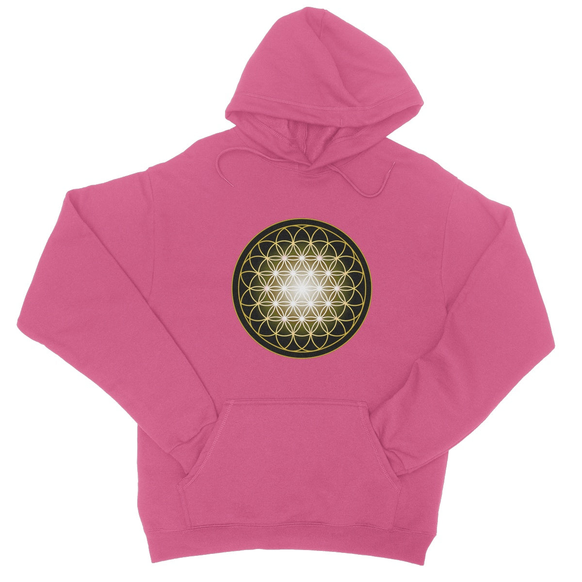 Flower of Life in Gold College Hoodie