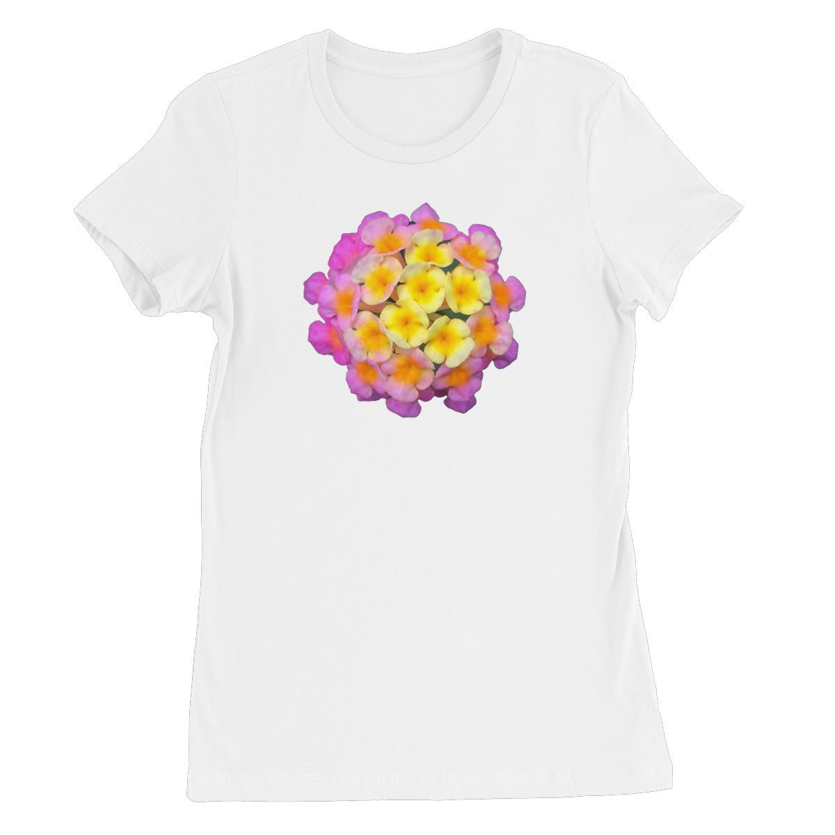 Pink Orange Flower Women's Favourite T-Shirt