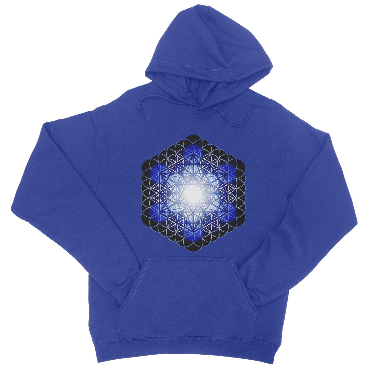 Fruit of Life Glow in Blue College Hoodie