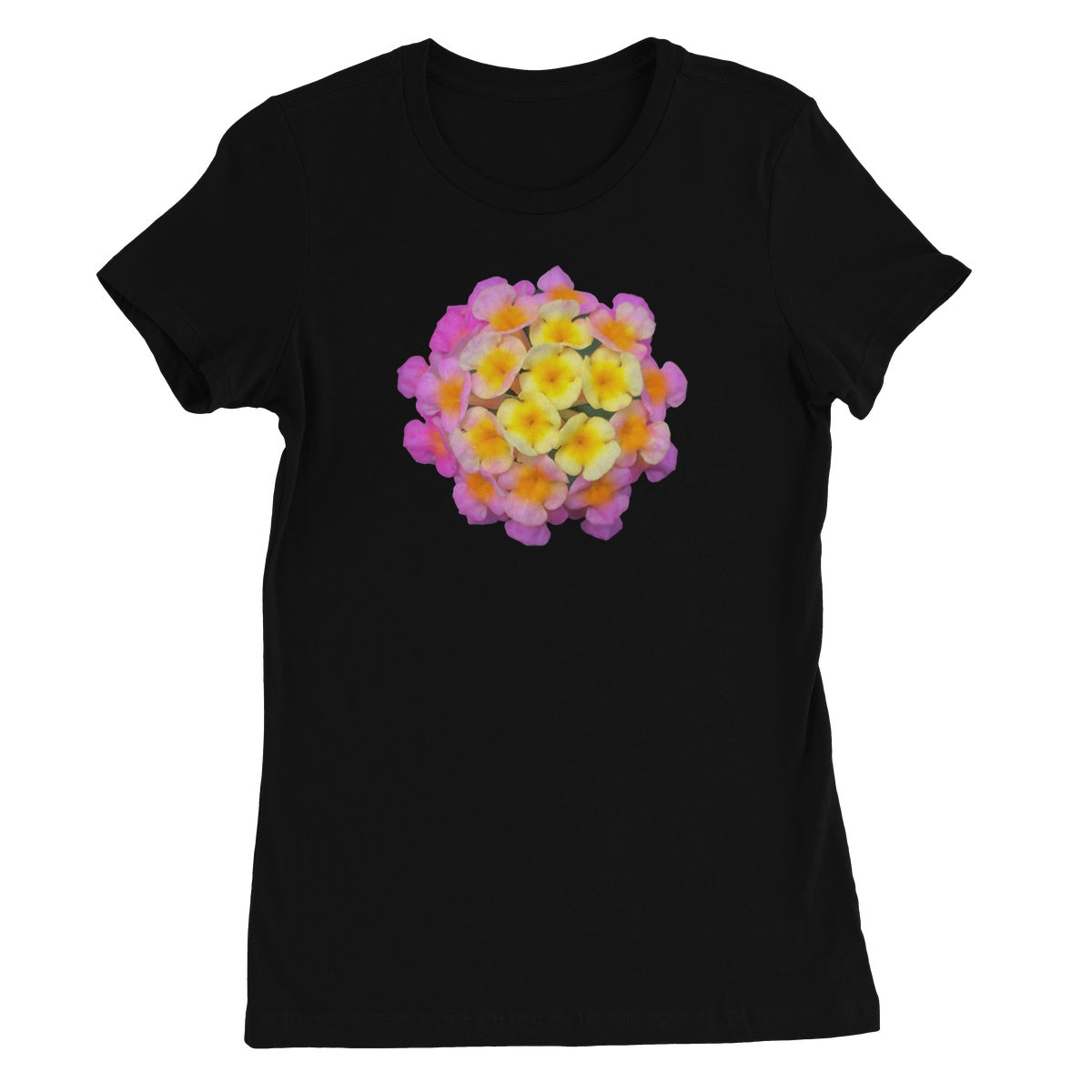Pink Orange Flower Women's Favourite T-Shirt