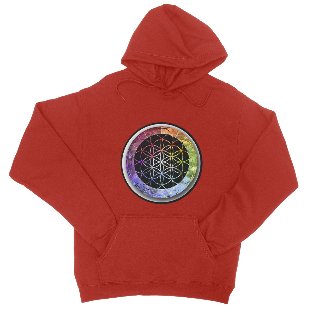Flower of Life Rainbow College Hoodie - Nature of Flowers