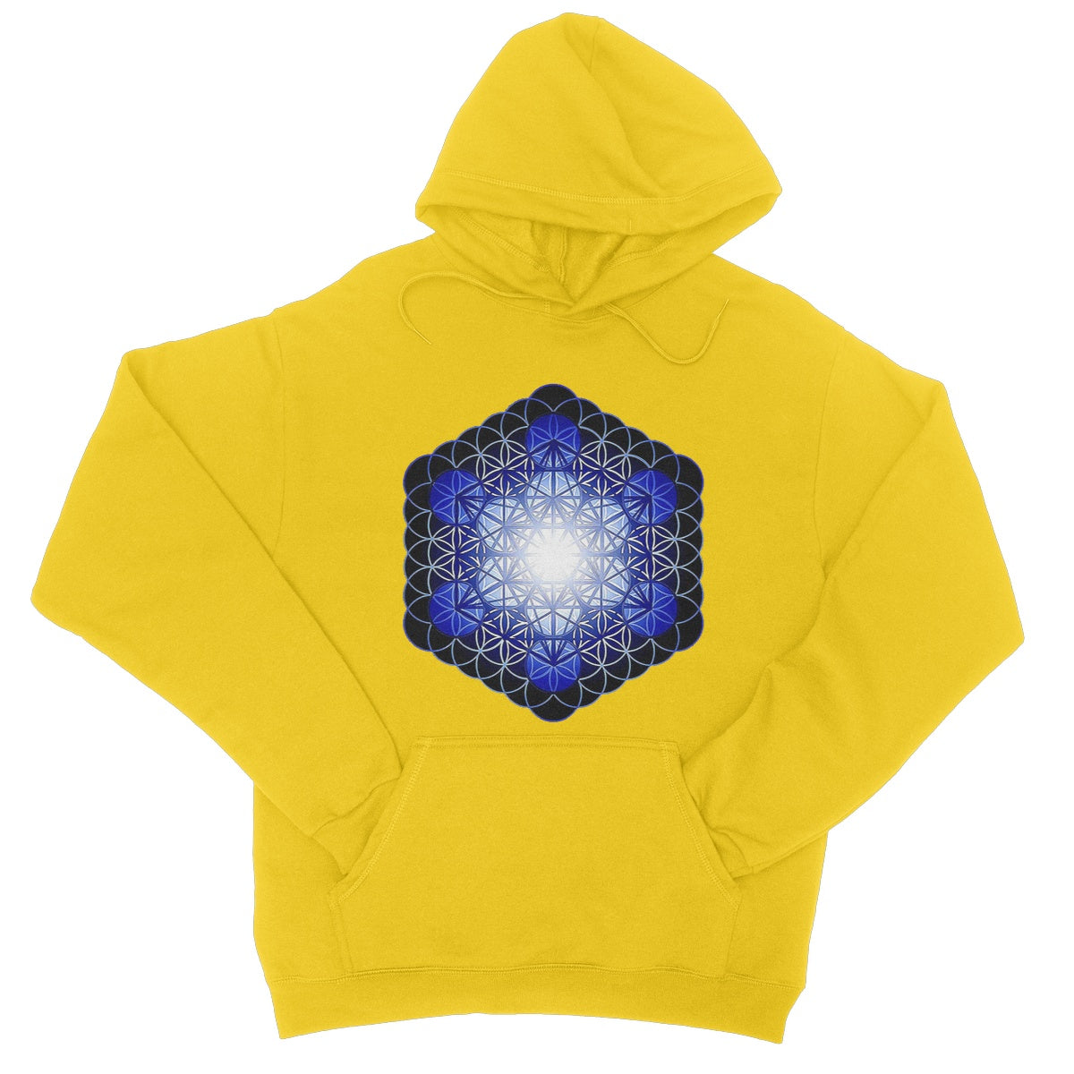 Fruit of Life Glow in Blue College Hoodie