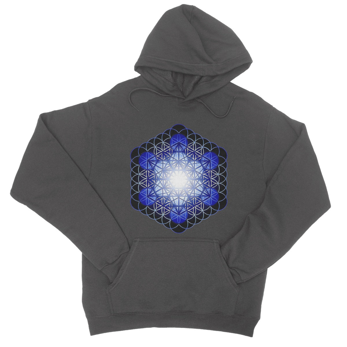 Fruit of Life Glow in Blue College Hoodie