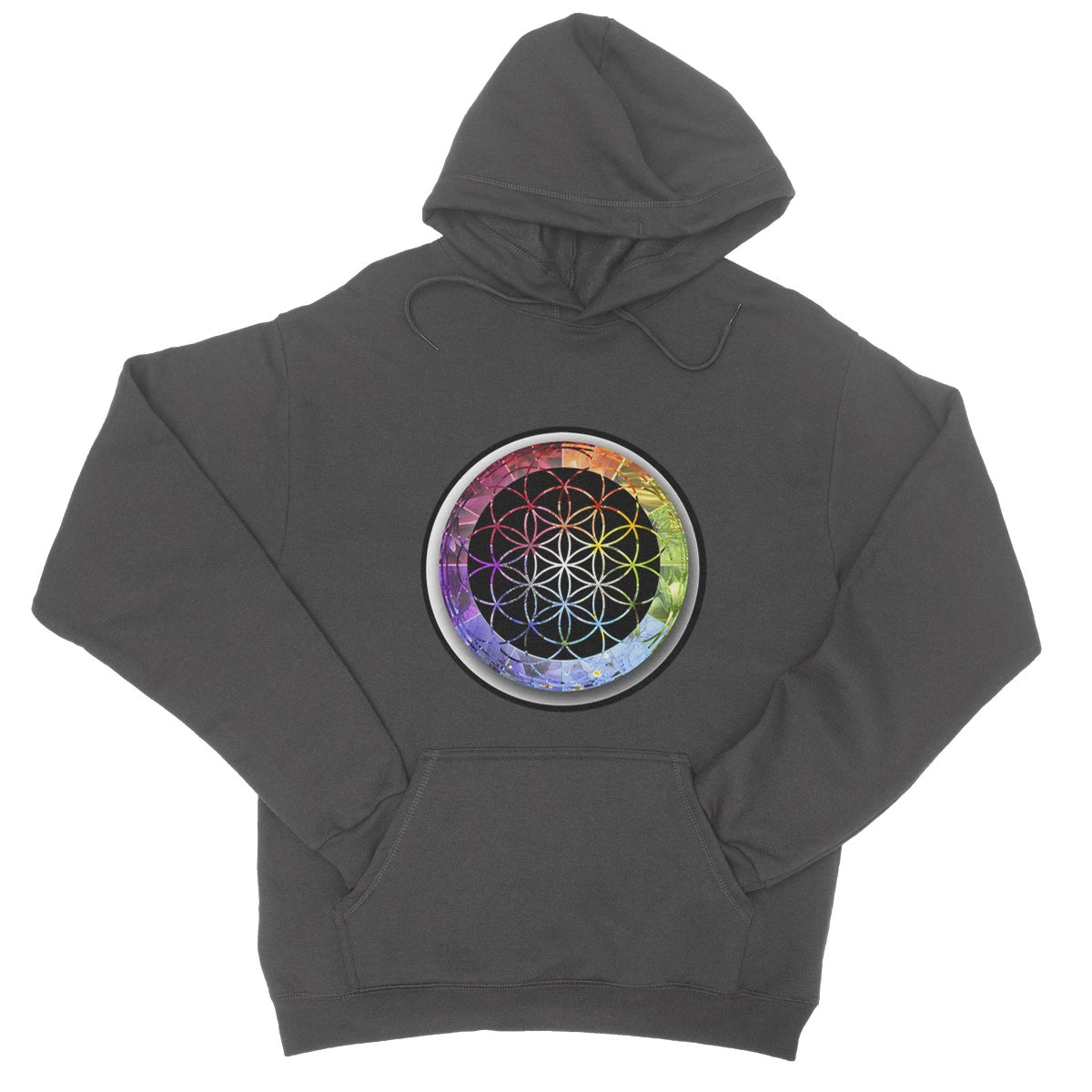 Flower of Life Rainbow College Hoodie - Nature of Flowers