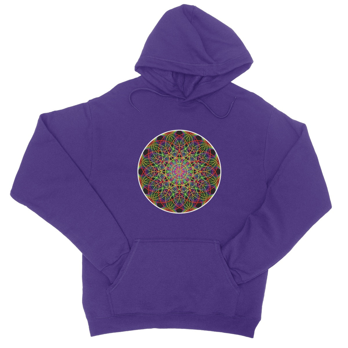 Rainbow Ripple College Hoodie