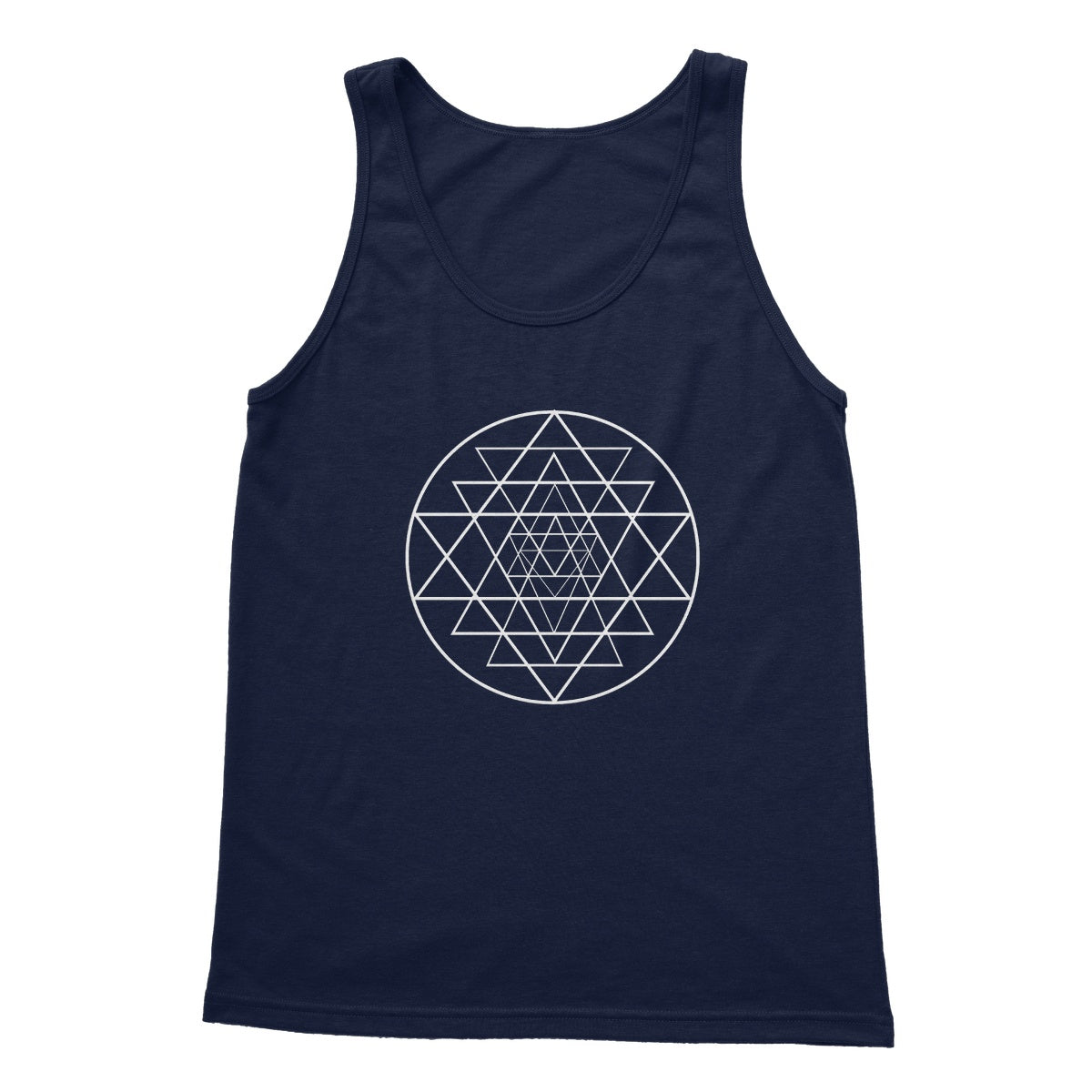 Shri Yantra Creation Softstyle Tank Top - Nature of Flowers
