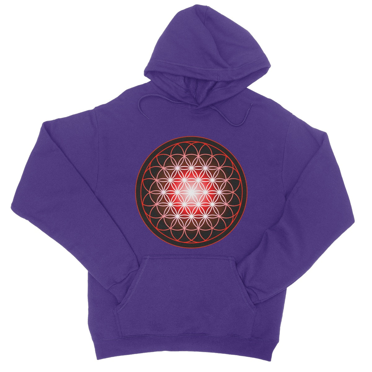 Flower of Life in Red College Hoodie