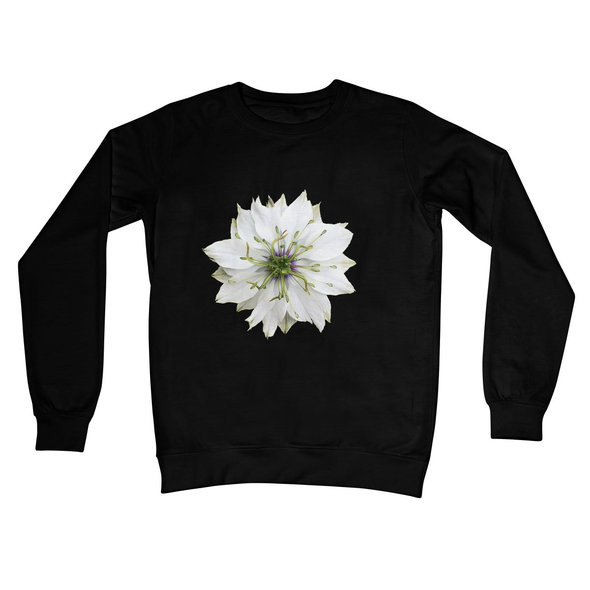 Love in the Mist Crew Neck Sweatshirt - Nature of Flowers