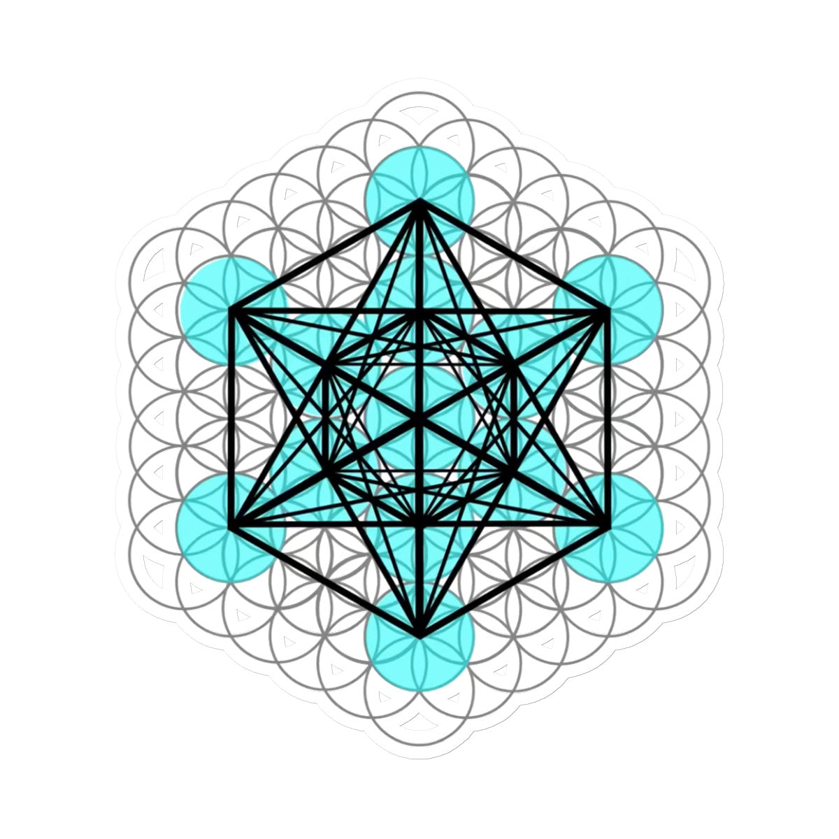 Fruit of Life, Metatron’s Cube Sticker