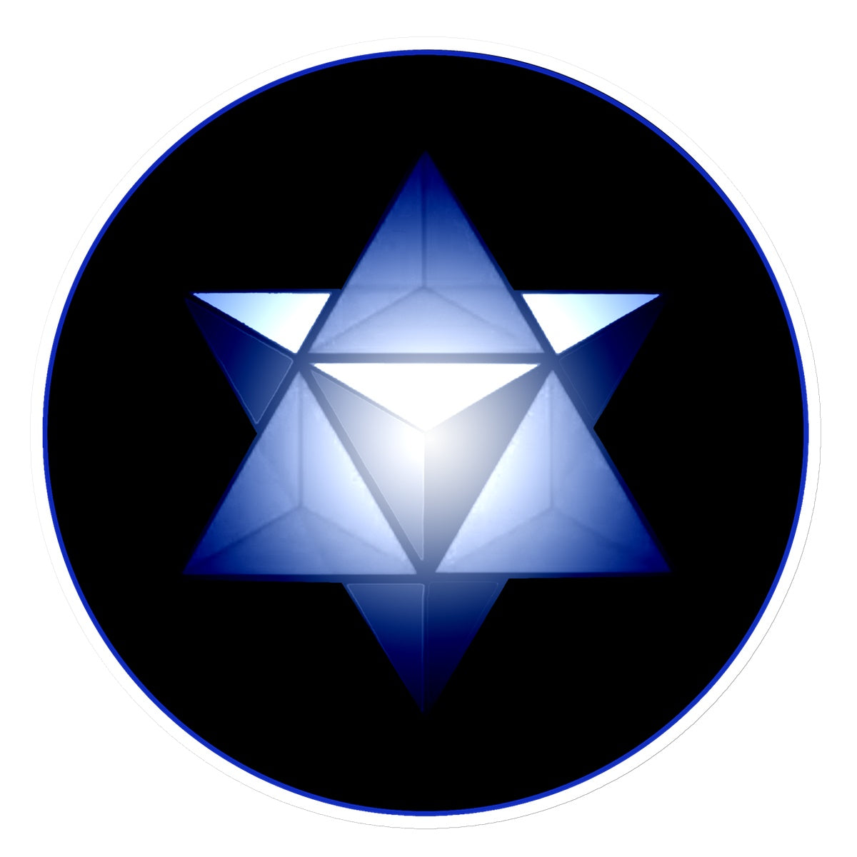 merkaba in Blue Sticker