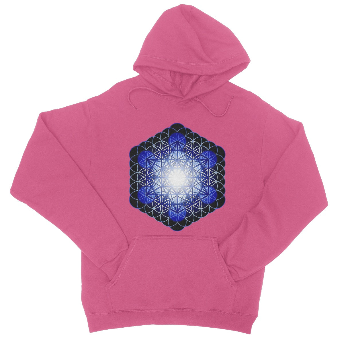 Fruit of Life Glow in Blue College Hoodie