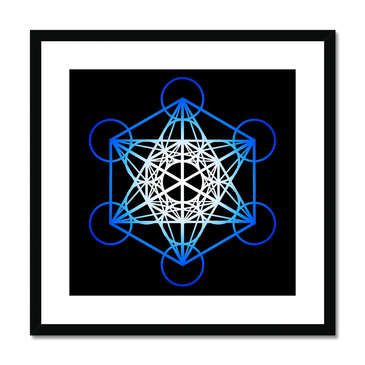Metatron's Cube Print Framed & Mounted Print - Nature of Flowers