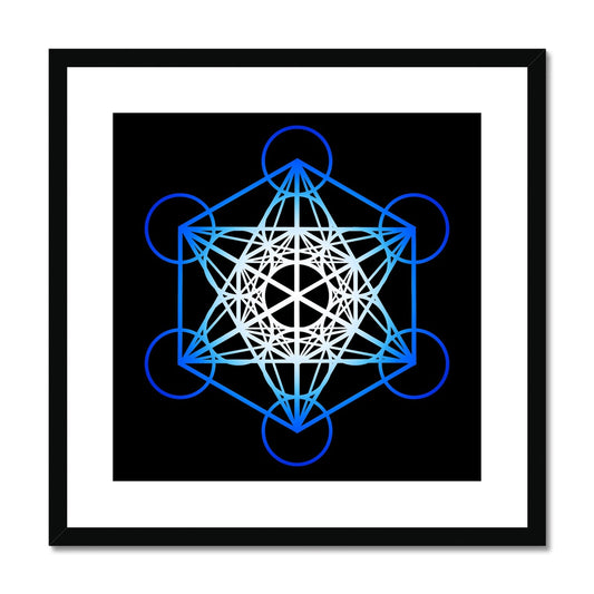 Metatron's Cube Print Framed & Mounted Print - Nature of Flowers