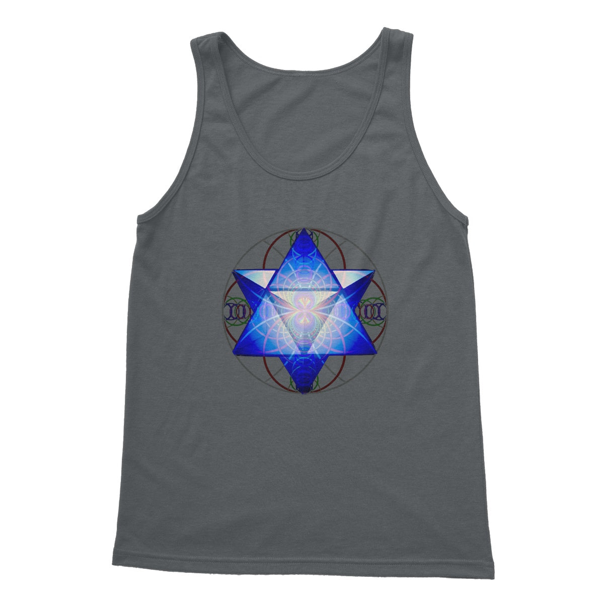Merkaba Star Created With Sound Waves Softstyle Tank Top