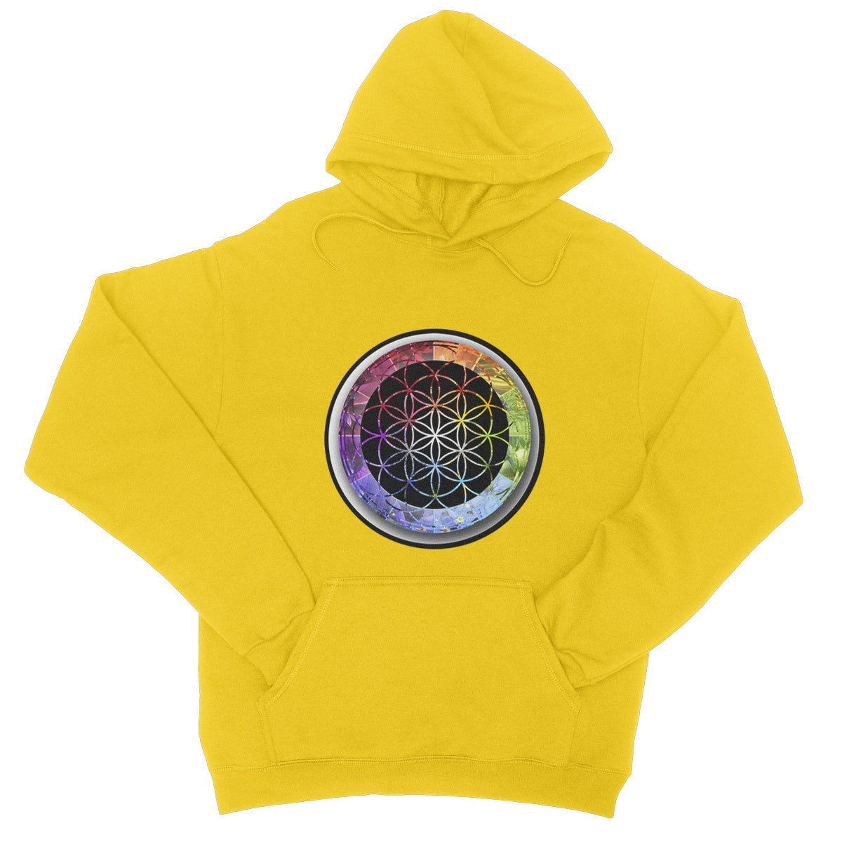 Flower of Life Rainbow College Hoodie - Nature of Flowers