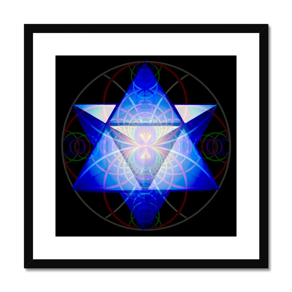 Merkaba Star Created With Sound Waves print