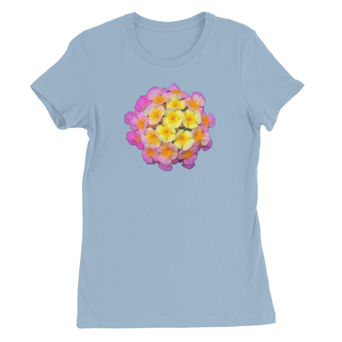 Pink Orange Flower Women's Favourite T-Shirt