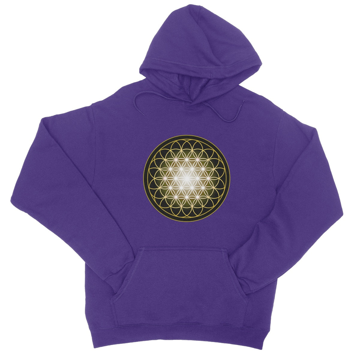 Flower of Life in Gold College Hoodie