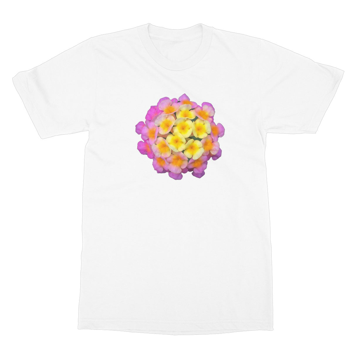 Orange and Pink Flower T-Shirt