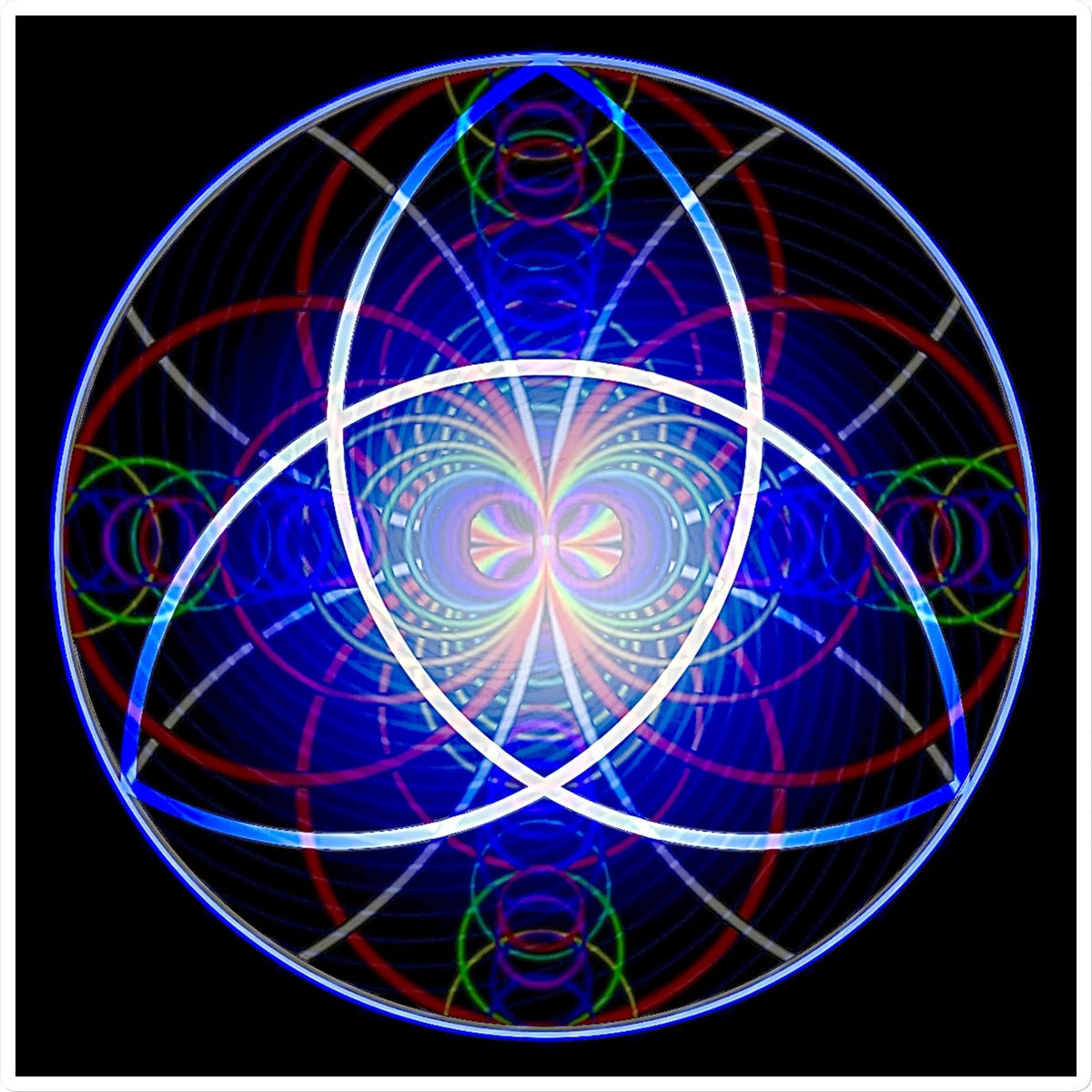 The Triquetra Rainbow Wave Sticker