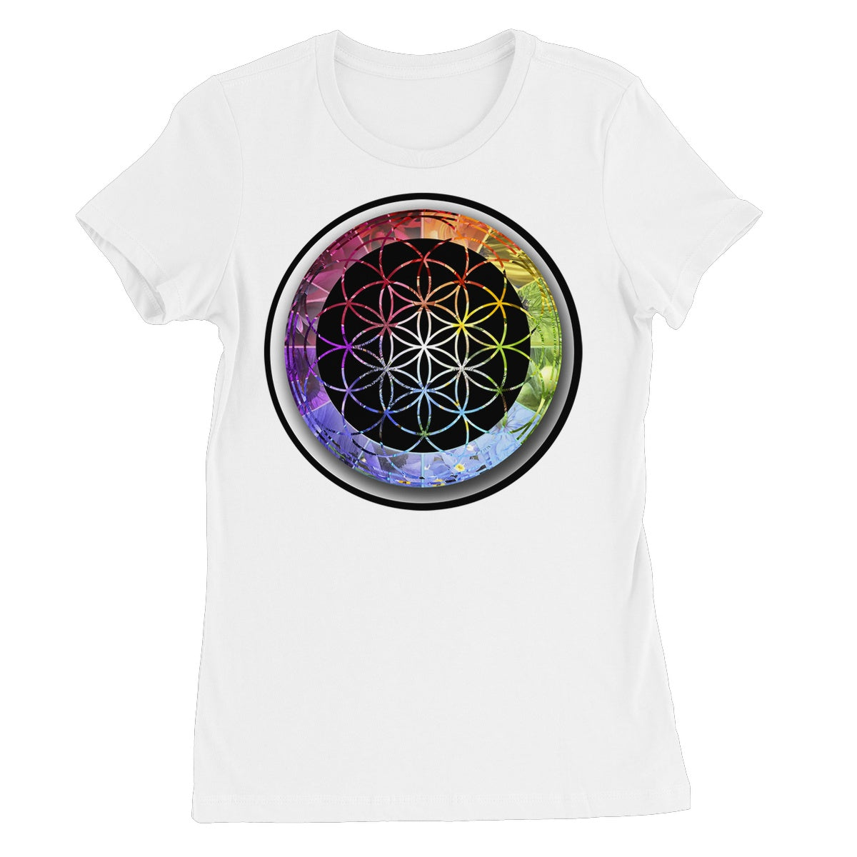 Flower of Life Rainbow Women's Favourite T-Shirt - Nature of Flowers