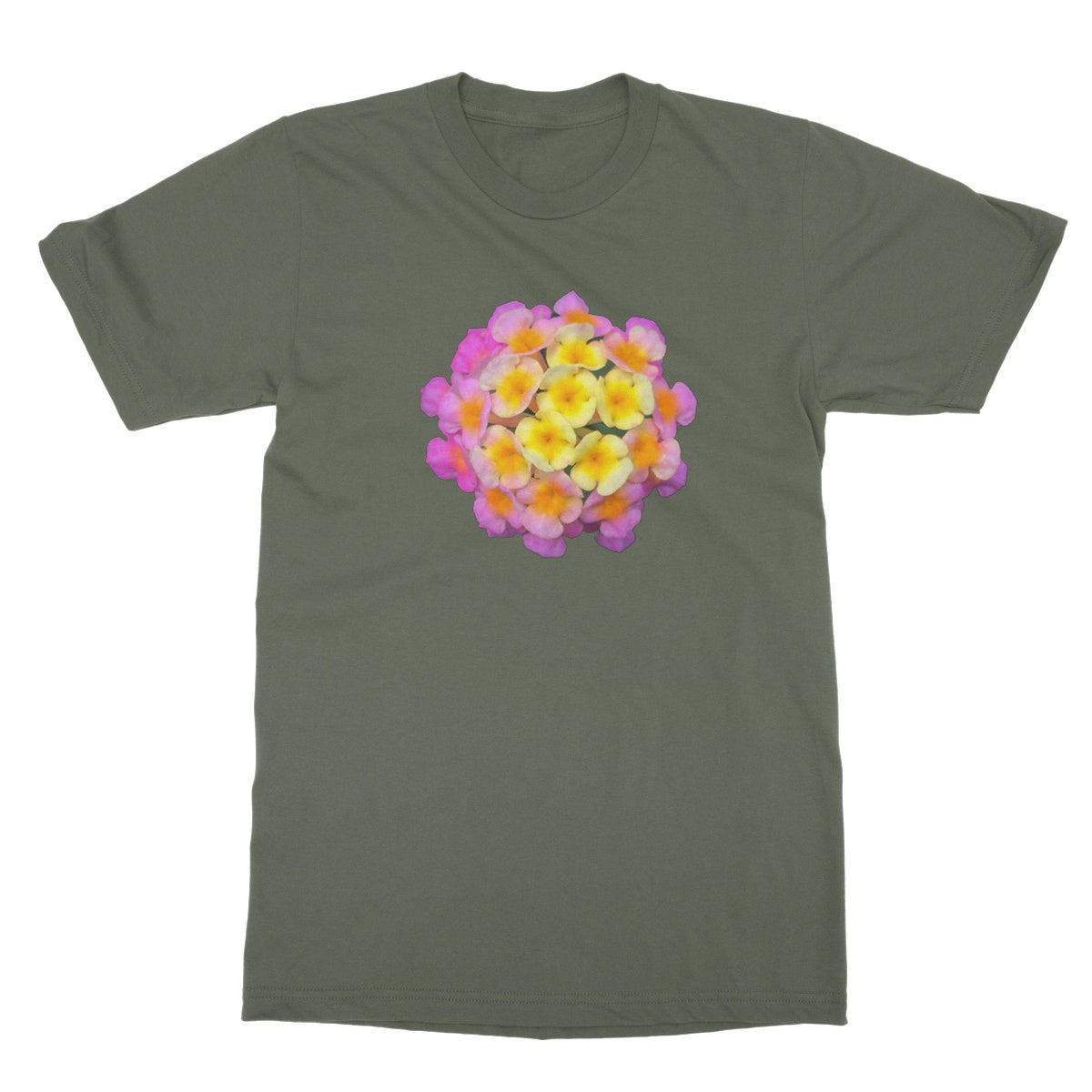Orange and Pink Flower T-Shirt